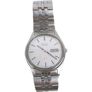 Seiko Vtg  5Y23 4080 Silver Dial Men's Watch Day/Date New Battery